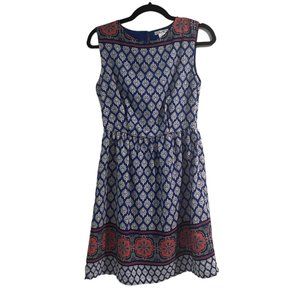 Women's Esley Lined‎ Patterned Sleeveless Mini Dress Size Small